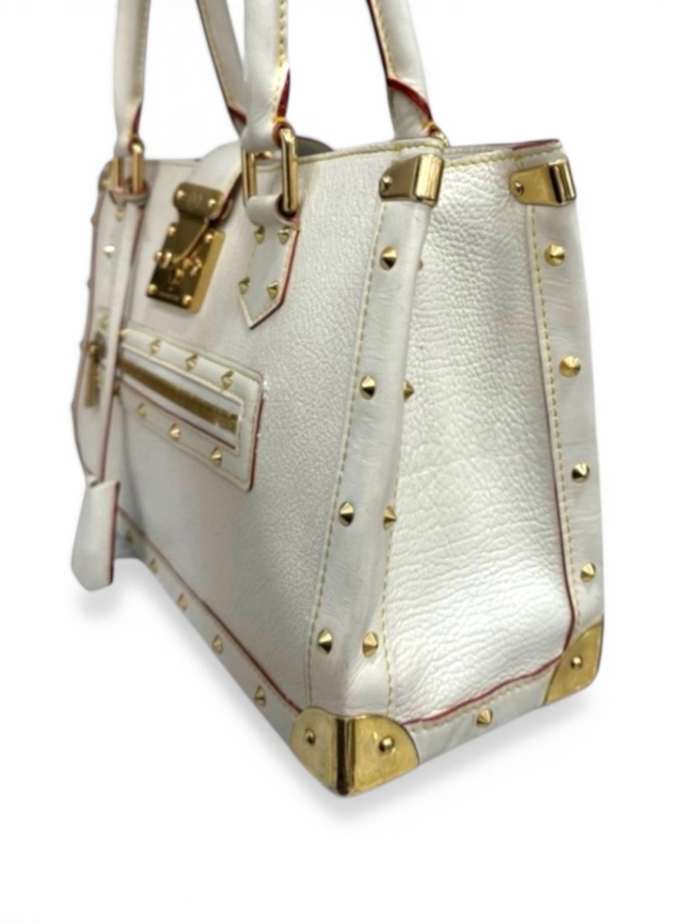 Louis Vuitton Suhali Le Fabuleux White Bag + Wallet Set Authentic Receipt 2005 - Picture 11 of 13